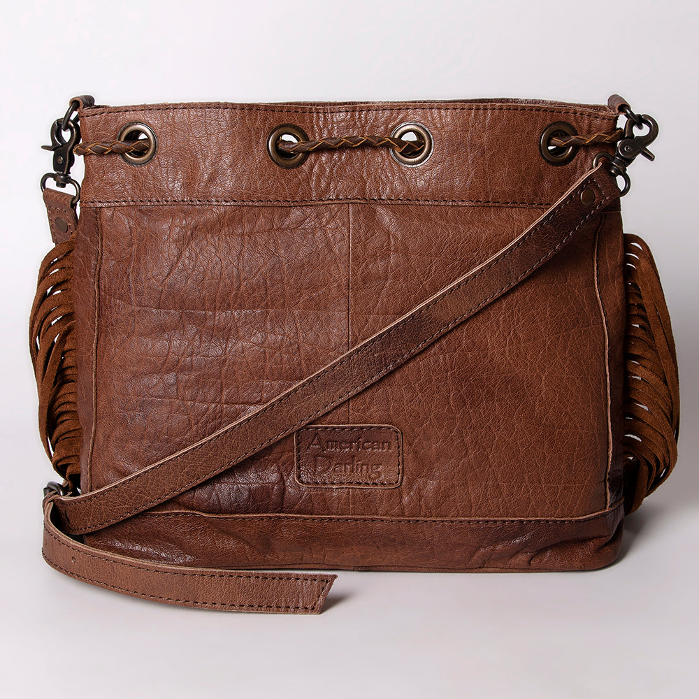 American Darling Cross Body Saddle Blanket Fabric Genuine Leather Western Women Bag | Handbag Purse Crossbody for Cute