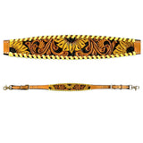 Bar H Equine American Leather Horse Saddle Tack One Ear Headstall | Breast Collar Browband Wither Strap Set BER255