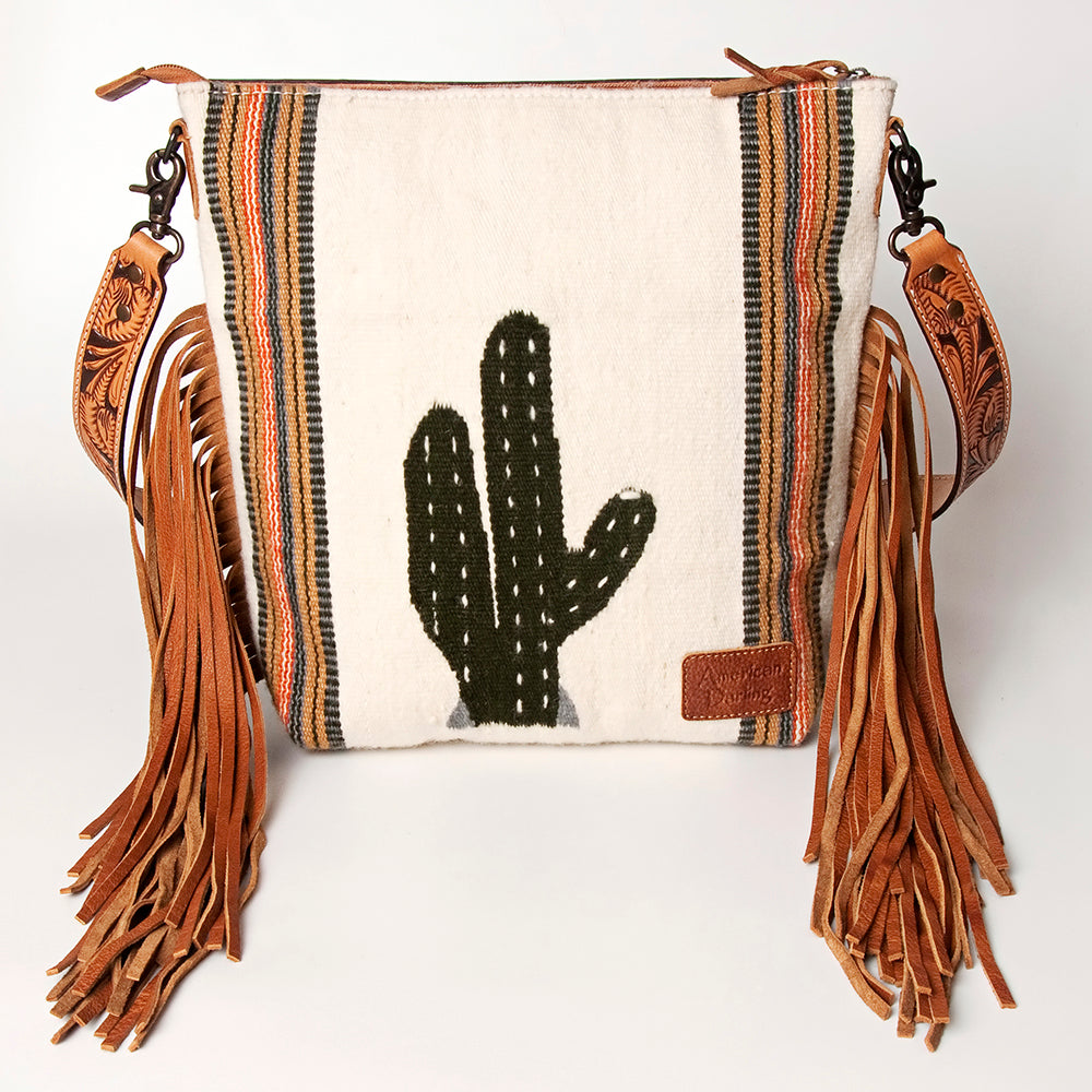 American Darling Cross Body Hand Tooled Saddle Blanket Genuine Leather Western Women Bag Handbag Purse | Crossbody for Cute