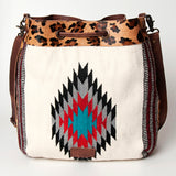 American Darling Hobo Saddle Blanket Hair Genuine Leather Western Women Bag Handbag Purse | Travel Bags College Casual