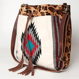 American Darling Hobo Saddle Blanket Hair Genuine Leather Western Women Bag Handbag Purse | Travel Bags College Casual