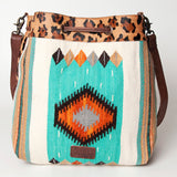 American Darling Hobo Saddle Blanket Hair Genuine Leather Western Women Bag Handbag Purse | Travel Bags College Casual