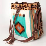 American Darling Hobo Saddle Blanket Hair Genuine Leather Western Women Bag Handbag Purse | Travel Bags College Casual