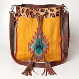 American Darling Hobo Saddle Blanket Hair Genuine Leather Western Women Bag Handbag Purse | Travel Bags College Casual