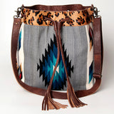 American Darling Hobo Saddle Blanket Hair Genuine Leather Western Women Bag Handbag Purse | Travel Bags College Casual