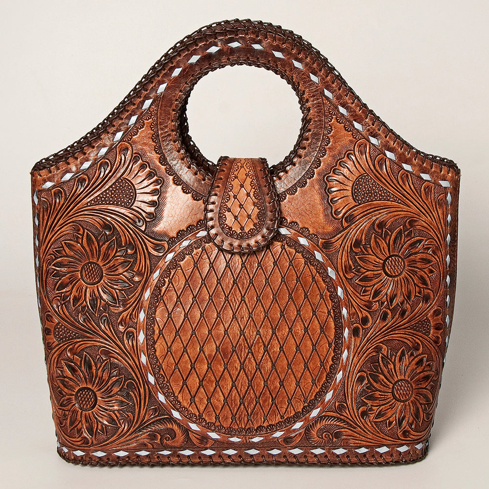 American Darling Tote Hand Tooled Genuine Leather Women Bag Western Handbag Purse