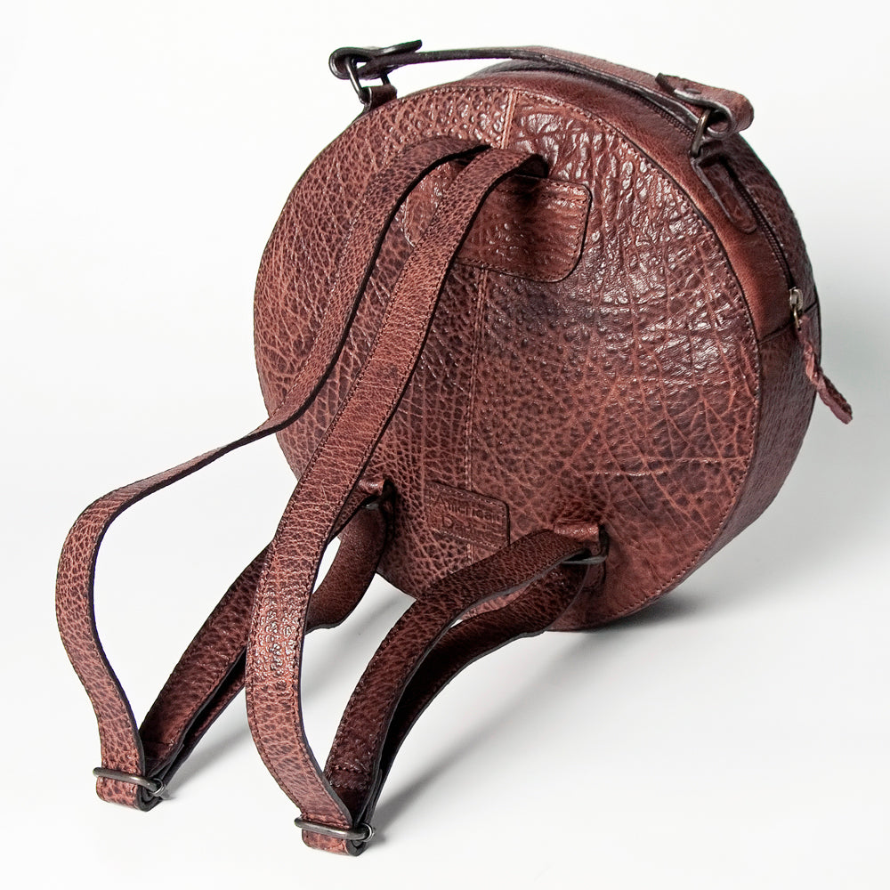 American Darling Canteen Hand Tooled Hair-On Genuine Leather Women Bag Western Handbag Purse