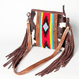 American Darling Crossbody Saddle Blanket Hand Tooled Genuine Leather Women Bag Western Handbag Purse