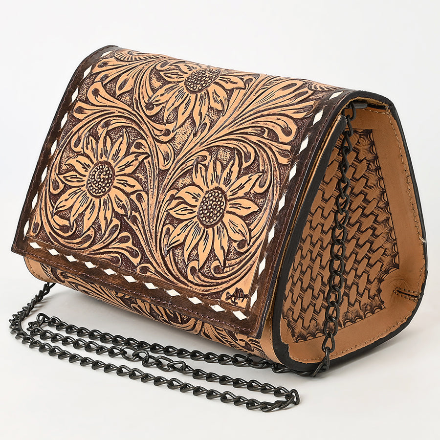 American Darling Crossbody Hand Tooled Genuine Leather Women Bag Western Handbag Purse