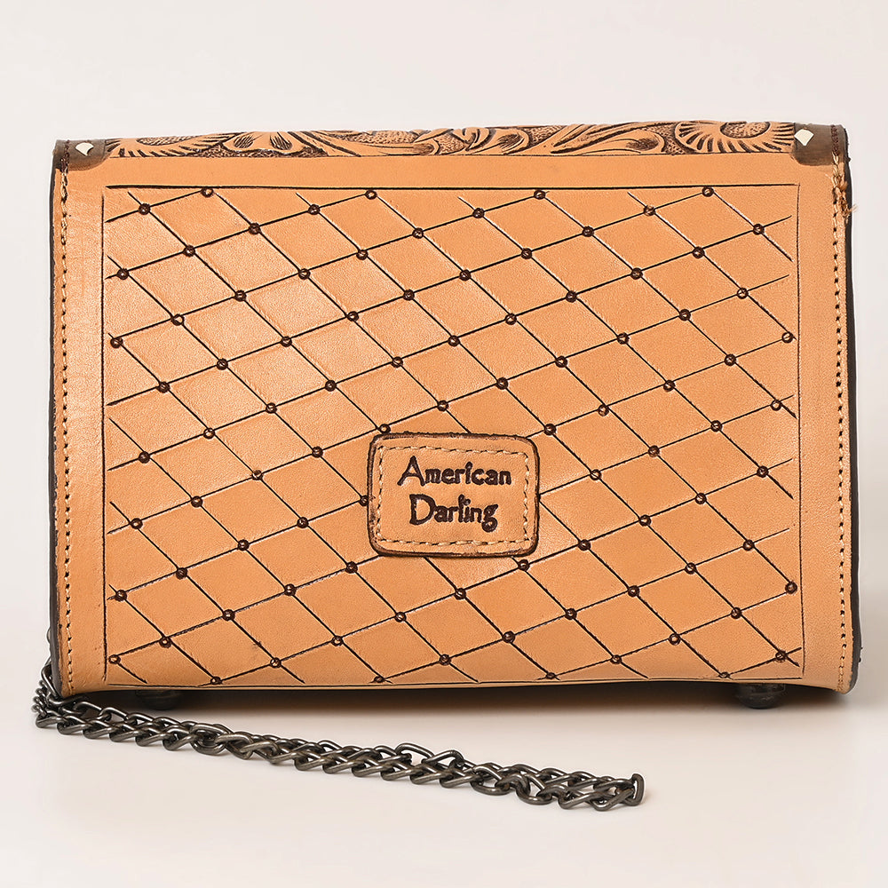 American Darling Crossbody Hand Tooled Genuine Leather Women Bag Western Handbag Purse