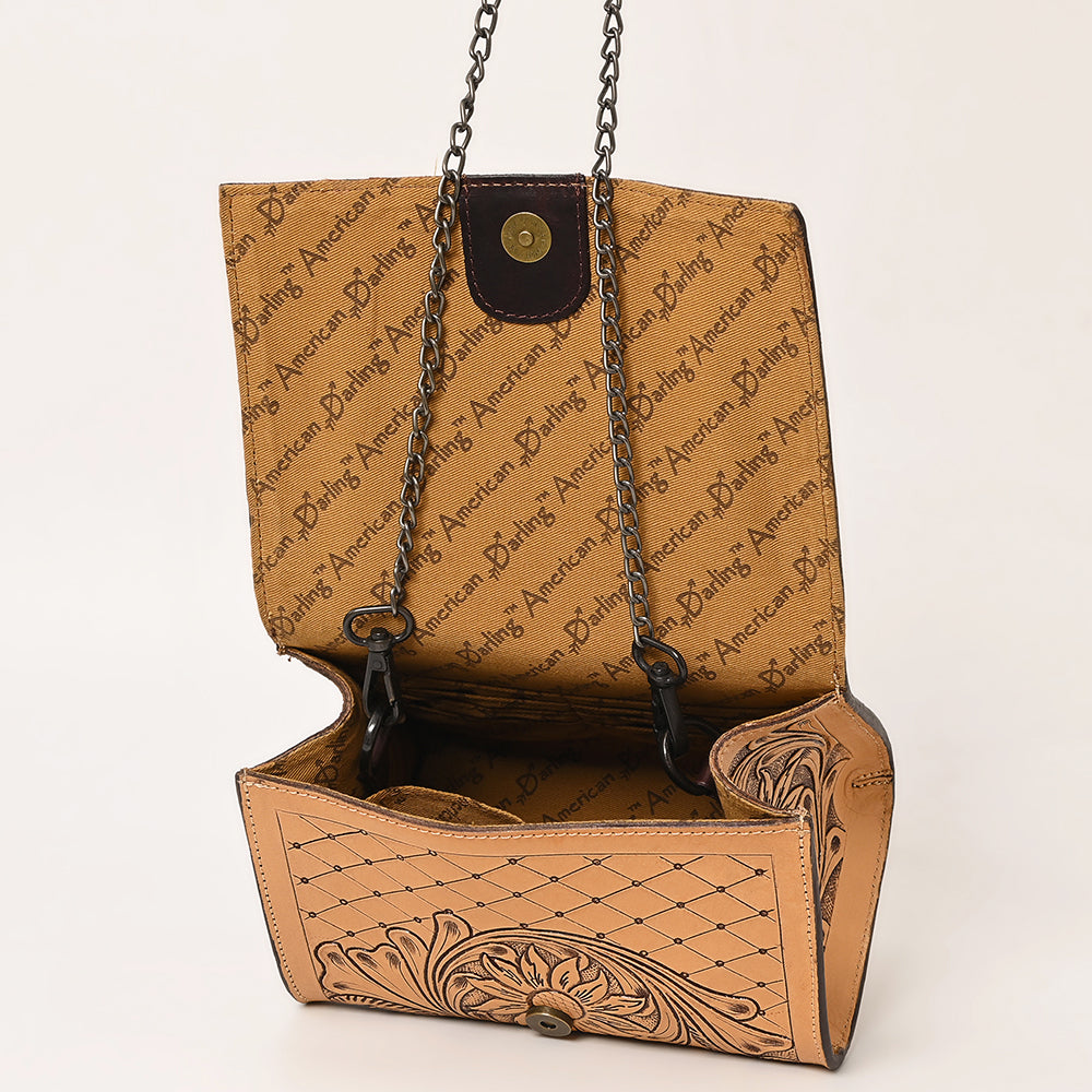 American Darling Crossbody Hand Tooled Genuine Leather Women Bag Western Handbag Purse