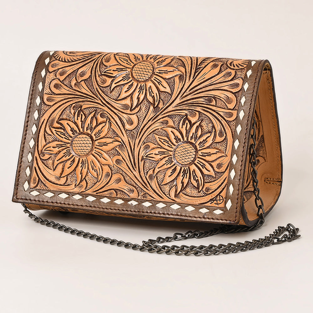 American Darling Crossbody Hand Tooled Genuine Leather Women Bag Western Handbag Purse