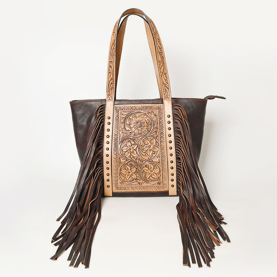 American Darling Hand Tooled Genuine Leather Women Bag Western Handbag Purse
