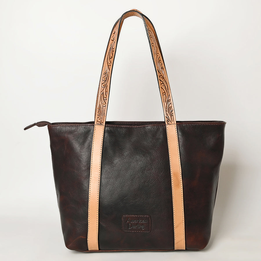 American Darling Hand Tooled Genuine Leather Women Bag Western Handbag Purse