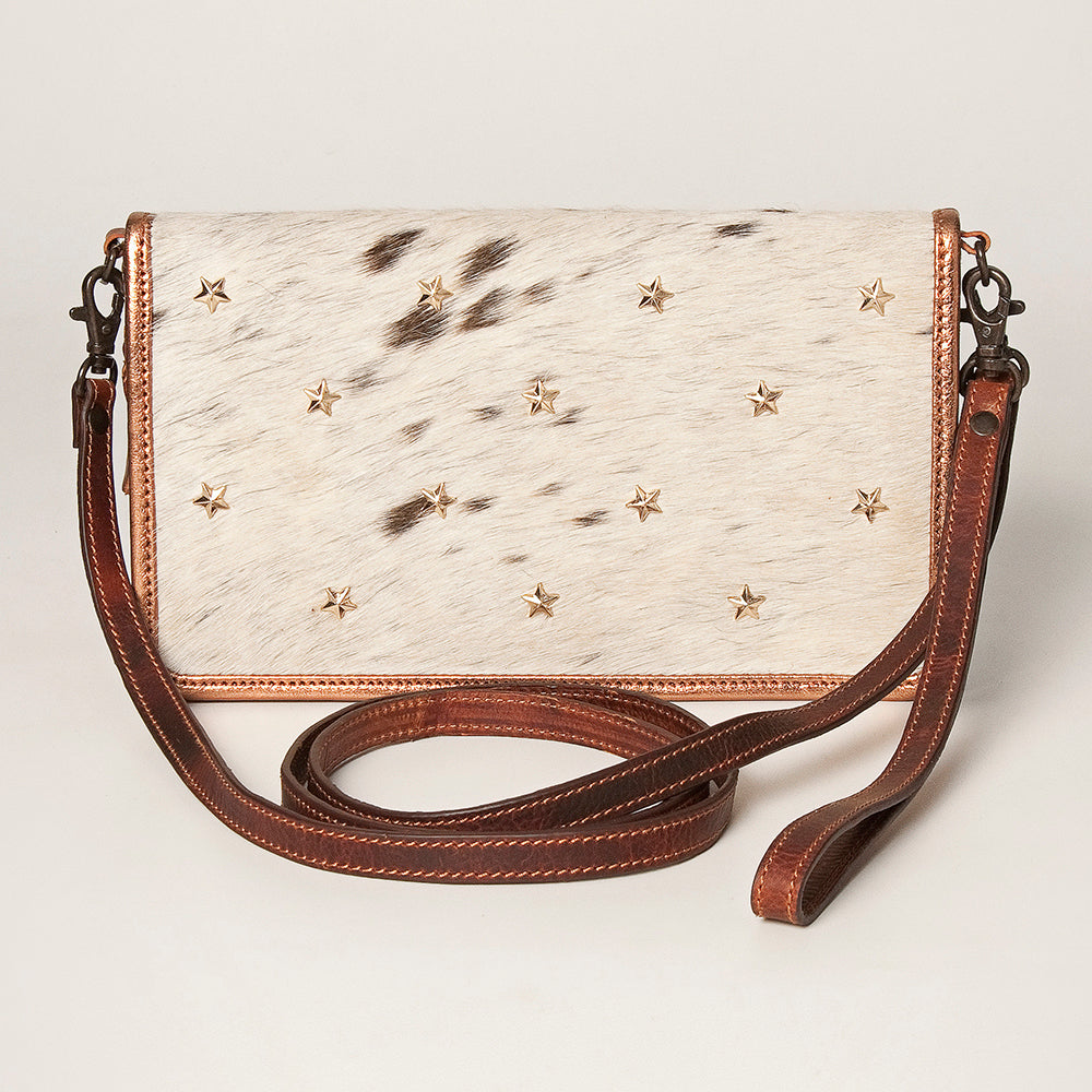 American Darling Organizer Hair-On Genuine Leather Women Bag Western Handbag Purse