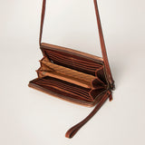 American Darling Organizer Hair-On Genuine Leather Women Bag Western Handbag Purse