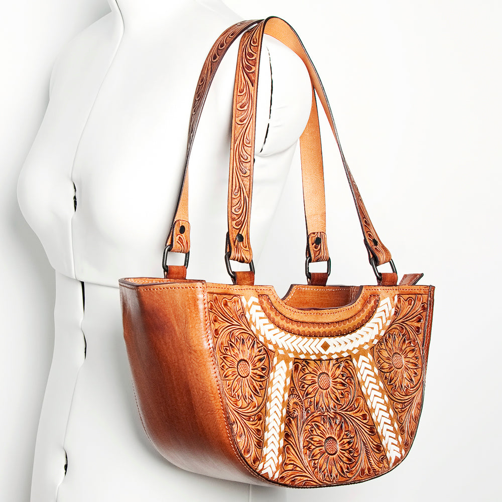 American Darling Tote Hand Tooled Genuine Leather Women Bag Western Handbag Purse