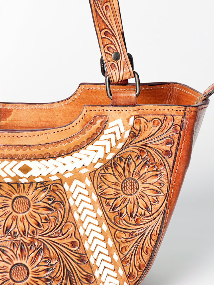 American Darling Tote Hand Tooled Genuine Leather Women Bag Western Handbag Purse