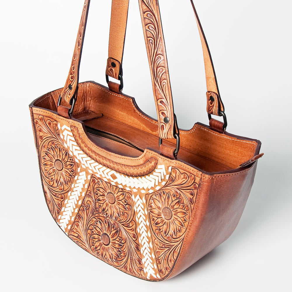 American Darling Tote Hand Tooled Genuine Leather Women Bag Western Handbag Purse