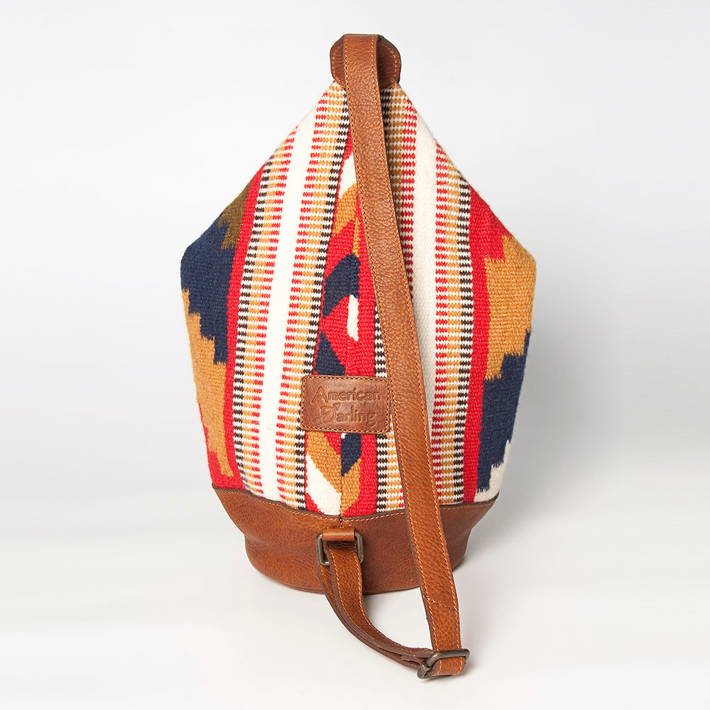 American Darling Backpack Saddle Blanket Genuine Leather Women Bag Western Handbag Purse