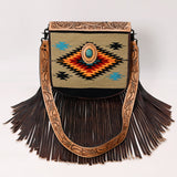 American Darling Messenger Saddle Blanket Genuine Leather Women Bag Western Handbag Purse
