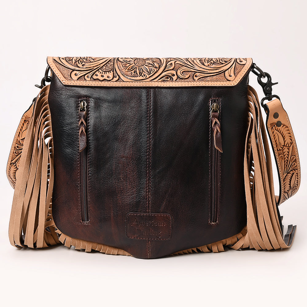 American Darling Messenger Saddle Blanket Genuine Leather Women Bag Western Handbag Purse