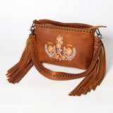 American Darling Small Crossbody Genuine Leather Women Bag Western Handbag Purse