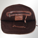 Spaghetti Western Swc123Acg Tote Vintage Handmade Drum Dyed Genuine European Cowhide Leather Women Bag Western Handbag Purse