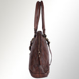 Spaghetti Western Swc123Acg Tote Vintage Handmade Drum Dyed Genuine European Cowhide Leather Women Bag Western Handbag Purse