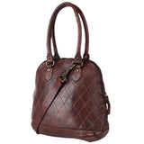 Spaghetti Western Swc123Acg Tote Vintage Handmade Drum Dyed Genuine European Cowhide Leather Women Bag Western Handbag Purse