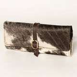 American Darling Jewelry Case Hand Tooled Hair-On Genuine Leather Western Women Bag | Organizer Box for Travel