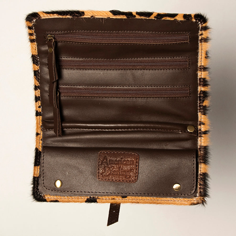 American Darling Women's Jewelry Case Eco-Friendly Vegetable-Tanned Genuine Leather Well-compartmentalized YKK Zipper