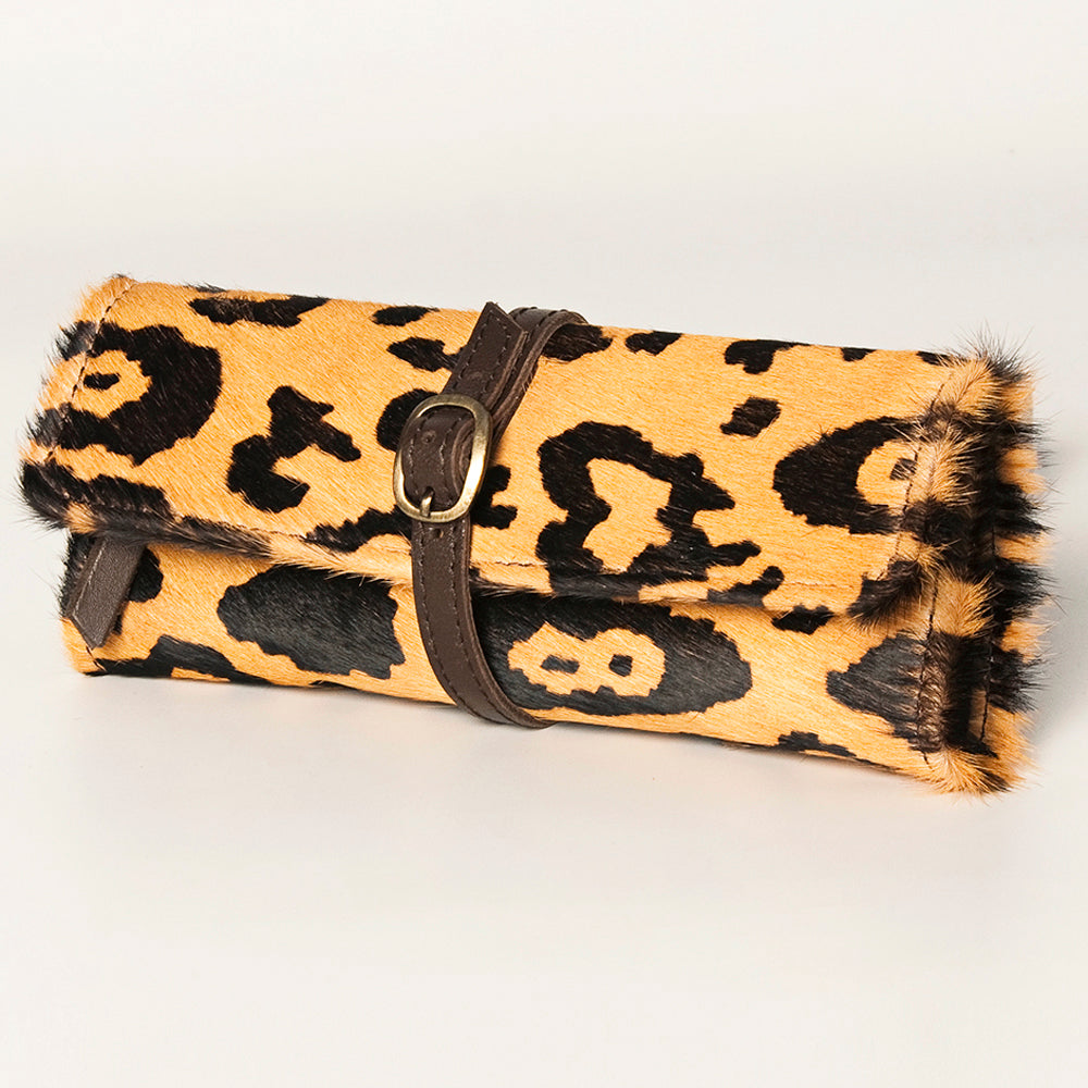 American Darling Jewelry Case Hand Tooled Hair-On Genuine Leather Western Women Bag | Organizer Box for Travel