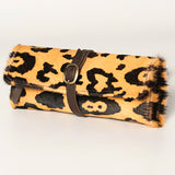 American Darling Jewelry Case Hand Tooled Hair-On Genuine Leather Western Women Bag | Organizer Box for Travel