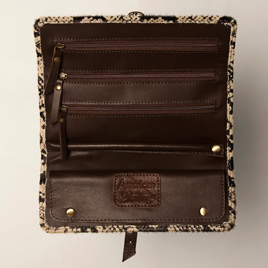 American Darling Women's Jewelry Case Eco-Friendly Vegetable-Tanned Genuine Leather Well-compartmentalized YKK Zipper