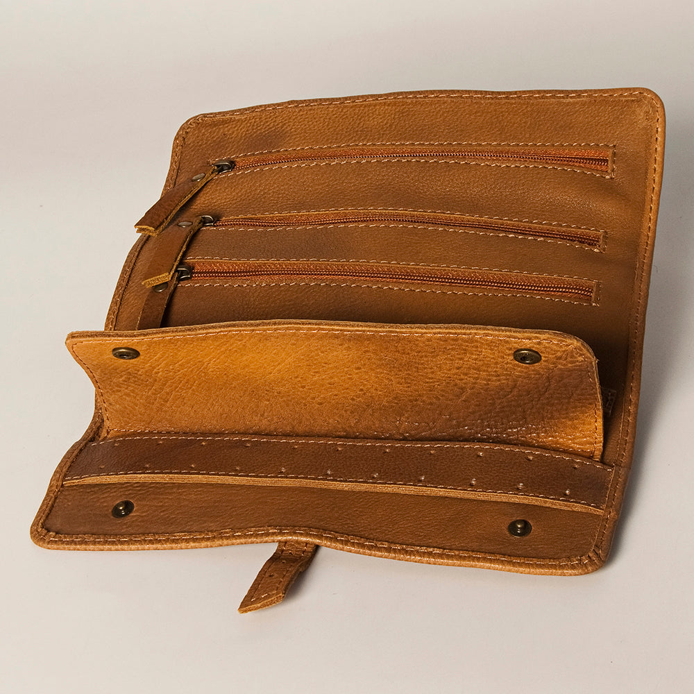 American Darling Jewelry Case Hand Tooled Hair-On Genuine Leather Western Women Bag | Organizer Box for Travel