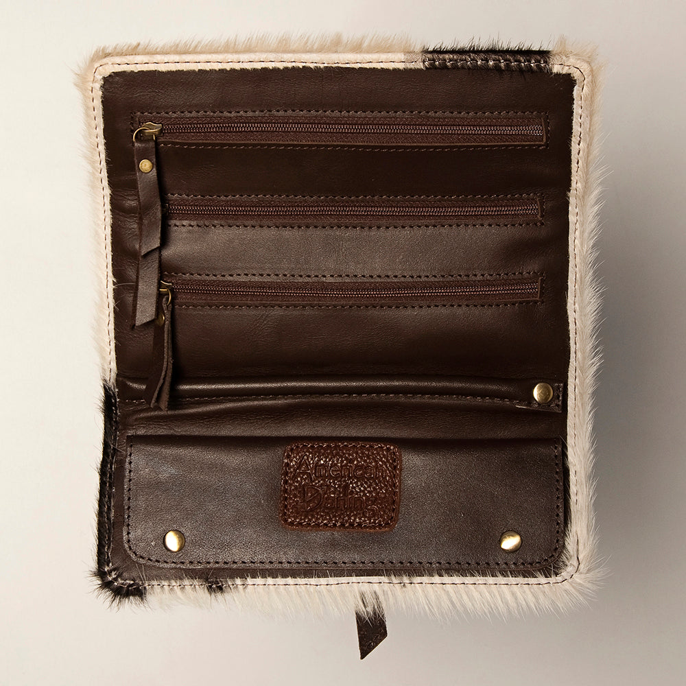 American Darling Jewelry Case Hand Tooled Hair-On Genuine Leather Western Women Bag | Organizer Box for Travel