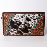 American Darling Jewelry Case Hand Tooled Hair-On Genuine Leather Western Women Bag | Organizer Box for Travel
