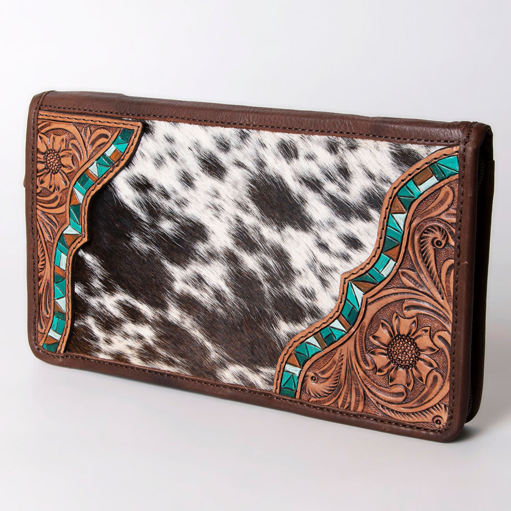American Darling Jewelry Case Hand Tooled Hair-On Genuine Leather Western Women Bag | Organizer Box for Travel