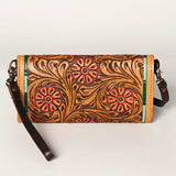 American Darling Wallet Hand Tooled Genuine Leather Western Women Bag | Handbag Purse Wristlet Travel Clutch