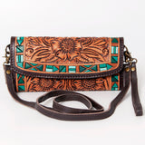 American Darling Wallet Hand Tooled Genuine Leather Western Women Bag | Handbag Purse Wristlet Travel Clutch