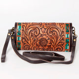 American Darling Wallet Hand Tooled Genuine Leather Western Women Bag | Handbag Purse Wristlet Travel Clutch