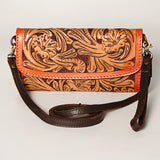 American Darling Wallet Hand Tooled Genuine Leather Western Women Bag | Handbag Purse Wristlet Travel Clutch