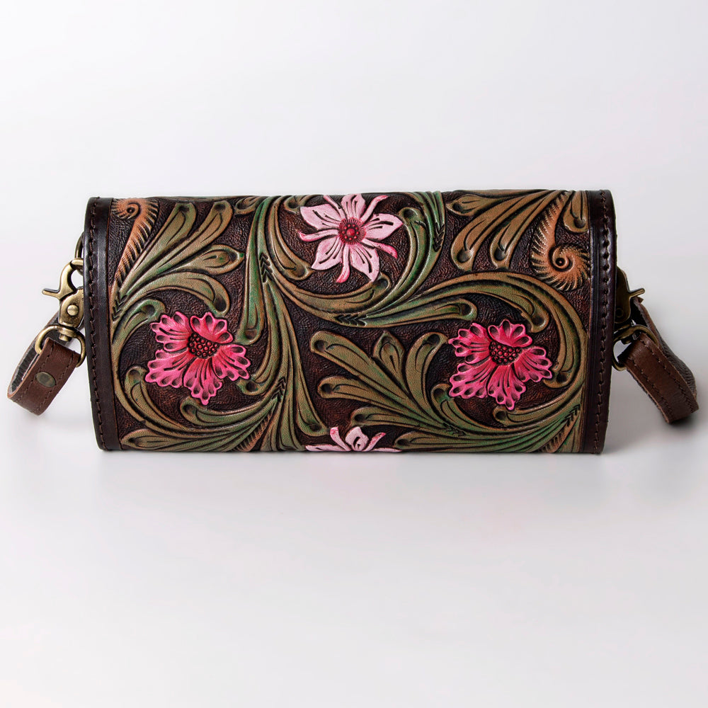 American Darling Wallet Hand Tooled Genuine Leather Western Women Bag | Handbag Purse Wristlet Travel Clutch