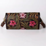 American Darling Wallet Hand Tooled Genuine Leather Western Women Bag | Handbag Purse Wristlet Travel Clutch