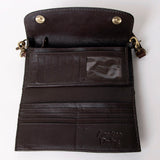 American Darling Wallet Hand Tooled Genuine Leather Western Women Bag | Handbag Purse Wristlet Travel Clutch