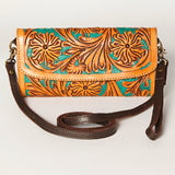 American Darling Wallet Hand Tooled Genuine Leather Western Women Bag | Handbag Purse Wristlet Travel Clutch