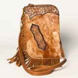 American Darling Chaps Bag Hand Tooled Hair-On Genuine Leather Western Women Handbag Purse | for Cute