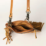 American Darling Chaps Bag Hand Tooled Hair On Genuine Leather women bag western handbag purse