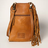 American Darling Chaps Bag Hand Tooled Hair-On Genuine Leather Western Women Handbag Purse | for Cute